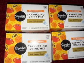 Signature Select 021130455386 4 Boxes 48 Kcups Cappuccino Mix Salted Caramel 07/26