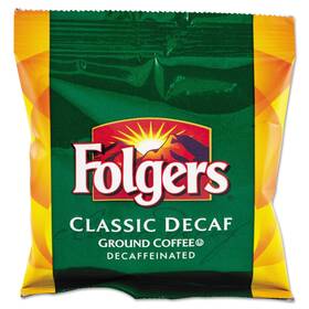 Smucker 705353463303 Folgers Classic Decaf Medium Roast Ground Coffee 1.5 Ounce Pack Of 42