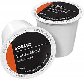 Solimo 195515011372 Brand - Medium Dark Roast Coffee Pods House Blend Compatible With Keurig 2.0