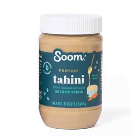 Soom 810084230015 Foods Premium Tahini 16oz 1 Pack Roasted 16 Ounce Of White