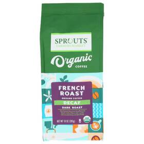 Sprouts 100137917667 2 Pack - Organic French Roast Decaf Ground Coffee 10 Oz