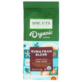 Sprouts 100137917698 2 Pack - Organic Sumatra Light Roast Ground Coffee 10 Oz