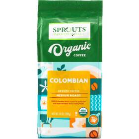 Sprouts 100137917742 2 Pack - Organic Colombian Medium Roast Ground Coffee 10 Oz