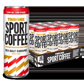 Stamford Sport Brands Llc. 445000855817 Throne Coffee Sea Salt Caramel Cold Brew Drink 11 Fl Oz Can 12 Co