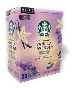 Starbucks 050000279418 Vanilla Lavender K-cup Coffee Pods - 22 Count 1 Box