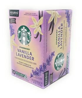 Starbucks 050000455300 Vanilla Lavender K-cup Coffee Pods - 10 Count 1 Box
