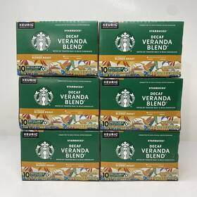 Starbucks 050000456765 Keurig Decaf Veranda Blend Blonde Roast 60 K-cup Pods Exp 03/23/2025