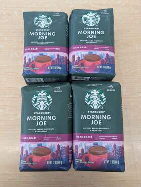 11017092 Starbucks 4x Morning Joe Coffee 12oz Exp. Jan 14 26