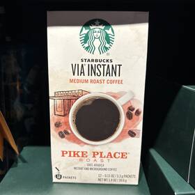 11022784 Starbucks Pike Place Via Instant Coffee - 12 Packets Per Box Medium Roast Bb9/26