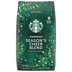 1943147 Starbucks Seasons Cheer Blend Whole Bean Coffee Medium Roast 2 Pounds