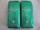 Starbucks 2 One Pound Sealed Bags 2015 Christmas Blend Decaf Coffee Beans 762111788474