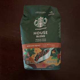 20605 Starbucks House Blend Medium Roast Ground Coffee 12oz Bag