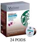 Starbucks 24 Verismo Decaf Espresso Roast Dark Loose Pods Exp 1 2017 Coffee 762111939746