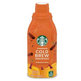 Starbucks 313094145138 Cold Brew Coffee Concentrate Pumpkin Spice Flavored Limited Edition