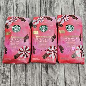 Starbucks 445029829806 3 Bags Limited Edition Coffee Peppermint Mocha Flavor Best By Jan 2024
