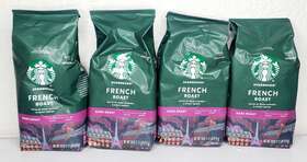 Starbucks 445052389353 French Roast Dark Ground Coffee 18 Oz 4 Pack See Descript