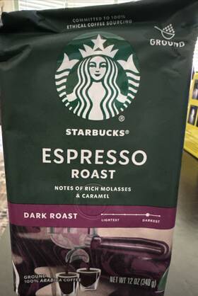 Starbucks 455507919598 Espresso Roast 100% Arabica Dark Ground Coffee 3 12 Oz Bags New