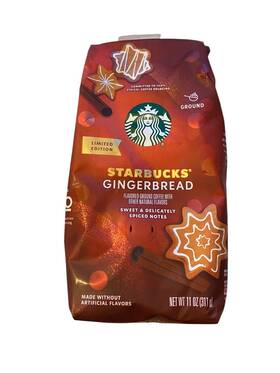 48308 Starbucks Gingerbread Ground Coffee 11 Oz Limited Release Holiday