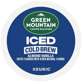 Starbucks 611247398296 Green Mountain Coffee Roasters Almond Vanilla Iced Cold Brew 60 K Cups - Case