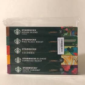 Starbucks 613036959001 By Nespresso Original Line Variety Pack Coffee Capsules 50 Count
