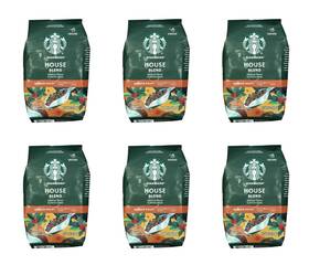 Starbucks 693045450550 6 Pack House Blend Ground Medium Roast 12 Oz Coffee Bags 08/04/2025