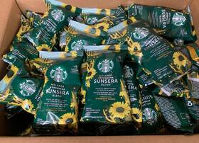 Starbucks 762111066145 90 Melange Sunsera Blend Ground Coffee Blonde Roast 2.5oz Bulk
