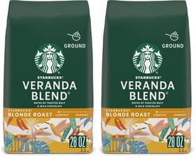 762111258397-vc Starbucks Ground Coffee Blonde 28 Ounce Pack Of 2 Veranda Blend