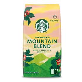 Starbucks 762111857149 Ground Coffee Medium Light Roast Mountain Blend 100% Arab