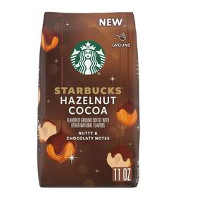 Starbucks 762111905857 Coffee Hazelnut Cocoa Ground Light Roast 11 Oz 1 Bag Limited