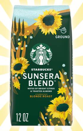 Starbucks 762111996176 Sunera Blend Light Roast Ground Coffee 12 Oz