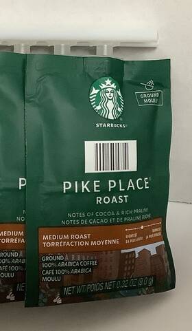 48103 Starbucks 841636100975 76ct Flavia Pike Place Med Roast Coffee Fresh Packs 06/2025