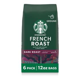 B01eyci114 Starbucks French Roast Ground Coffee Dark 6 12 Oz Bags