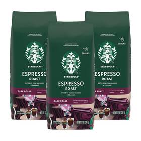 Starbucks B01jpdzt30 Ground Coffee Espresso Roast Dark Notes Of Rich Molasses