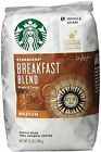 Starbucks Breakfast Blend Whole Bean Coffee Medium 12 Oz 762111206244