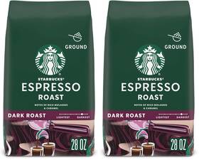 Starbucks Coffee 445029898826 Ground Dark Roast Espresso 100% Arabica 1 Bag