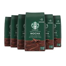 Cominhkg086350 Starbucks Ground Coffee Mocha Flavored Naturally 100 Arabi