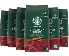 Cominhkg086355 Starbucks Cinnamon Dolce Ground Coffee 11 Oz Bag 6 Packs
