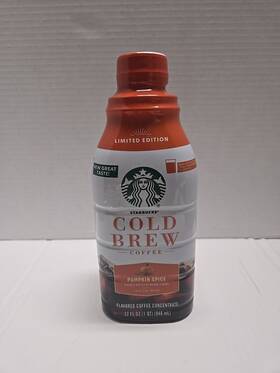 G12527479 Starbucks Cold Brew Coffee Concentrate Pumpkin Spice Naturally Flavored Arabic