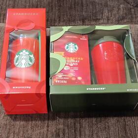 Starbucks Moru Hol25045 Holiday Blend Ground Coffee 2.5 Oz 70 G Gift Set And Cups