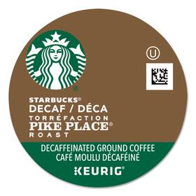 Sbk011111161ct Starbucks Pike Place Decaf Coffee K-cups 96/carton 011111161ct