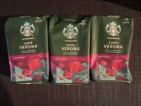 Srp232940 Starbucks Caff Verona Dark Roast Ground Coffee 3 Pack 12 Oz Cocoa Sugar