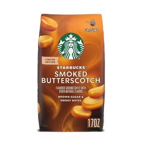 W-5093137024 Starbucks Smoked Butterscotch Flavored Ground Coffee 100% Arabica 17 Oz Usa