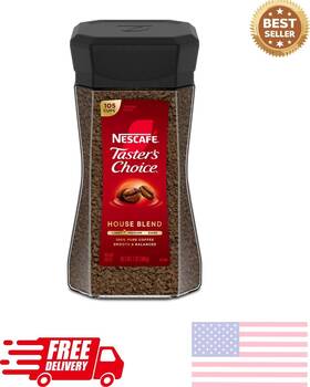 Wal-50676687 Starbucks Nescaf Tasters Choice House Blend Light Medium Roast Instant Coffee 7 Oz 1