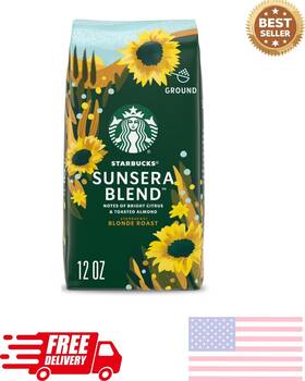 Wal-9665761396 Starbucks Sunera Blend Light Roast Ground Coffee 12 Oz
