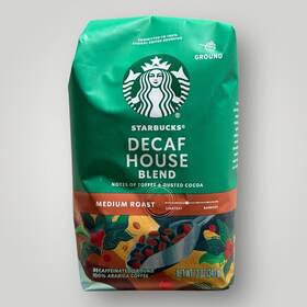 Yrp492518 Starbucks Decaf House Blend Medium Roast Ground Coffee 12 Oz Bb 06/2025 Lot Of 6
