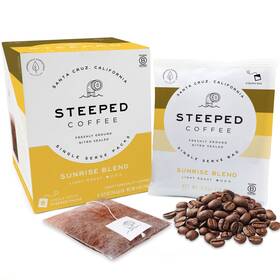 Steeped Coffee 850541008290 Tea Bags - Single Serve Pouches Eco-friendly Hand Roasted And Freshly