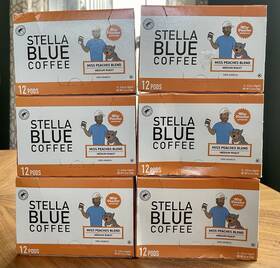 Stella Blue 840265460177 6x Miss Peaches Blend Medium Roast Coffee Pack Of 12 Bb 6/26