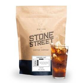 Stone Street 850016207722 Cold Brew Flavored Coffee Natural Caramel Nut Flavor Low Acid 100% Colombian
