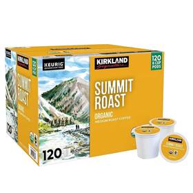 Summit 096619008063 Kirkland Signature Coffee Organic Roast K-cup Pod 120 Ct Demaged Pack