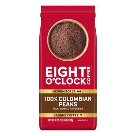 Tata Global Beverage Co 744759849236 Eight Oftclock Coffee 100% Colombian Peaks 30 Ounce Pack Of 1 Medium Roast Gro